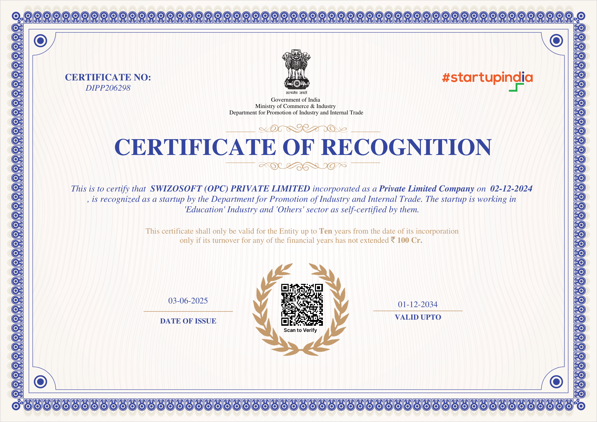 DPIIT Recognition